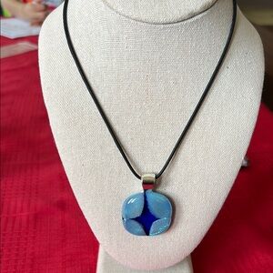 Elegant Beautiful Glass Pendant By Artist From Wisconsin